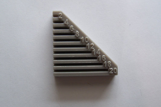 Single Row Pin Header Snapping Tool, 2 pin thru 20 pin, 2.54mm 3D Printer File, FREE Download
